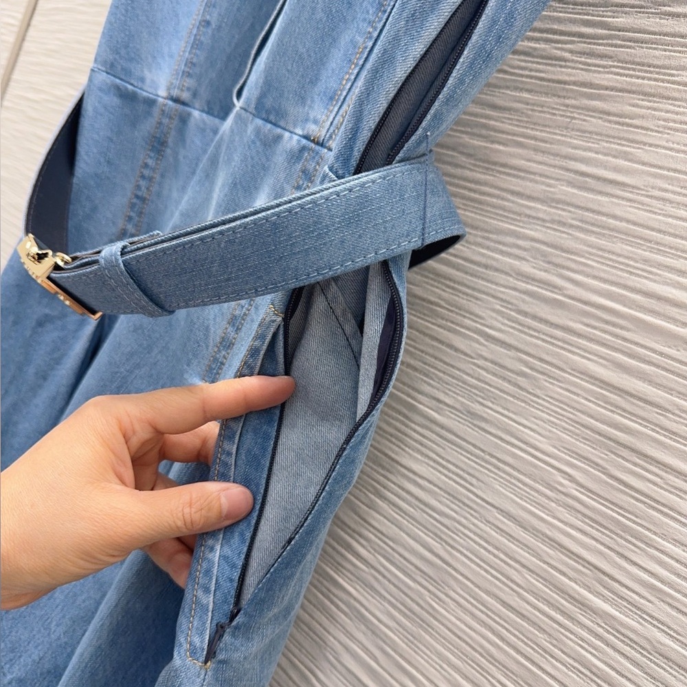 Miu Miu light blue denim dress - Picture 6 of 7